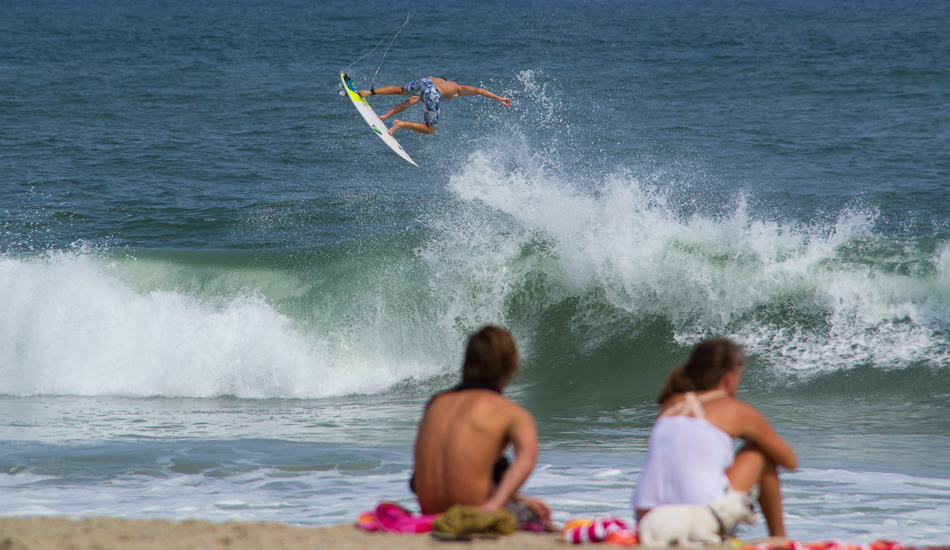 Florida pro Oliver Kurtz puts on a show whenever he surfs. Did he land this? I\'m not telling... but there\'s video out there somewhere...